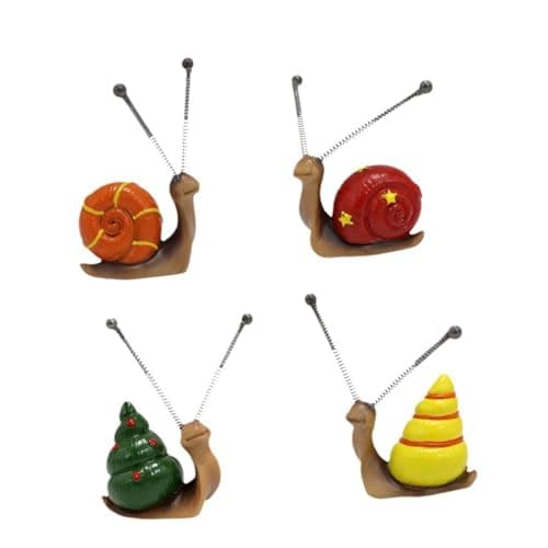Zerodis Mini Colorful Snail Statue for Garden Landscape Yard Decor