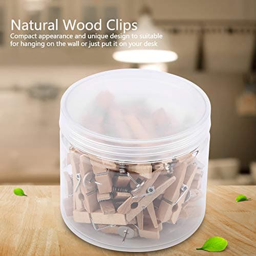 Wooden Clothespins for Crafts and Hanging Clothes