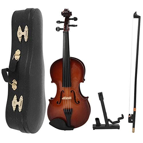 Mini Wooden Violin Model for Home Decoration