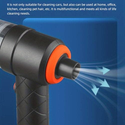 Zerodis High-Powered Cordless Car Vacuum, Quiet Suction for Pet Hair and Food Residuum