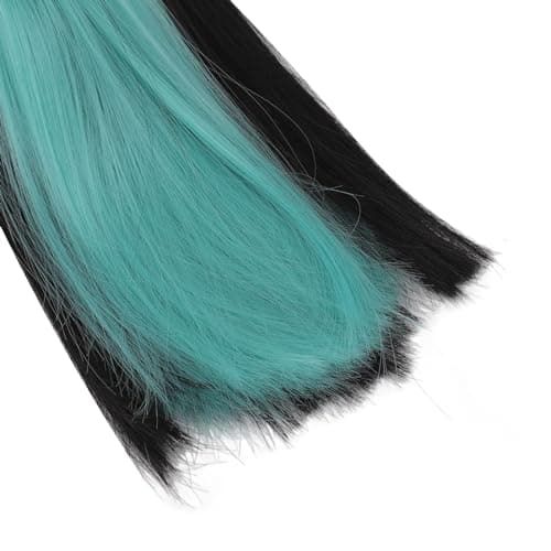 High Temperature Fiber Black Green Curly Doll Wig (7.3-8.3in Head)