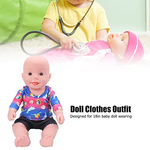 Zerodis T-Shirt Newborn Baby Doll Clothes Sets