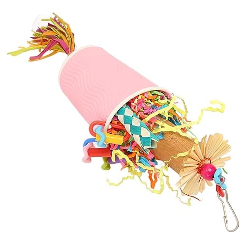 Zerodis Conure Bird Toys for Chewing, Hanging Food & Depression Relief
