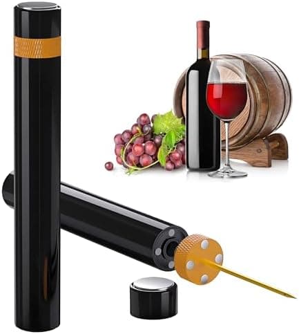 Mini Wine Opener | Travel Portable Pocket Air Pressure Pump Wine Bottle Opener | Assemblable Design Corkscrew 7S Quick Bottle Opening | for Home, Restaurant, Party,Wine Lovers