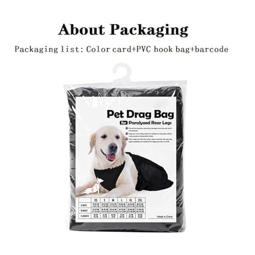 Dog Drag Bag for Paralyzed Dogs (Large)