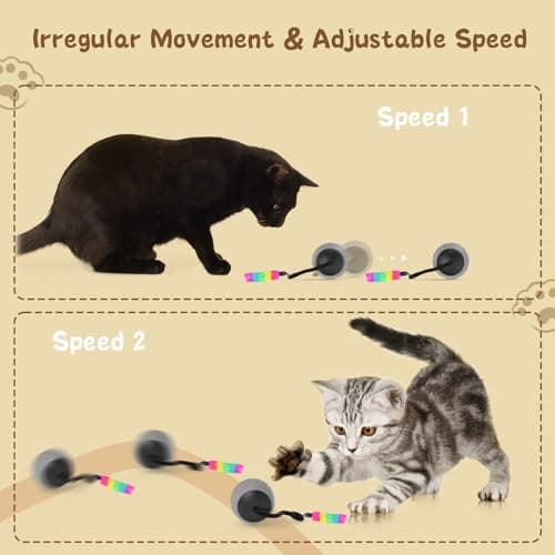 Interactive Cat Toy for Indoor Cats: DIY Moving Cat Ball Toy with LED Lights