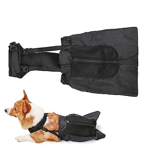 Disabled Pets Drag Bag for Back Legs | Black (X-Small)