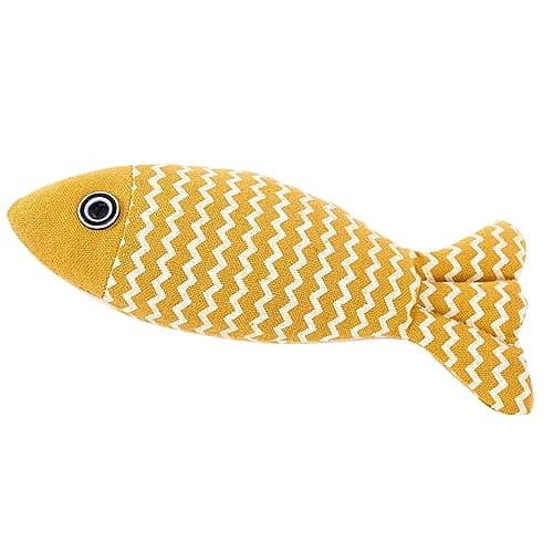 Interactive Bite-Resistant Cat Toy: Cotton Rope Simulation Fish with Fun Design