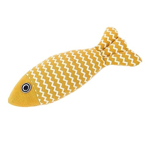 Interactive Bite-Resistant Cat Toy: Cotton Rope Simulation Fish with Fun Design