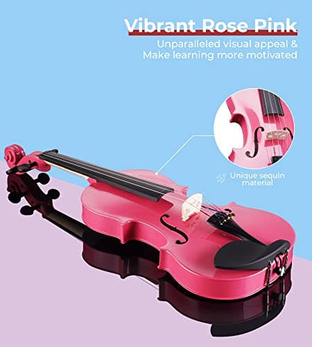 Vangoa 1/2 Size Acoustic Violin for Beginners Kids Ages 6-9