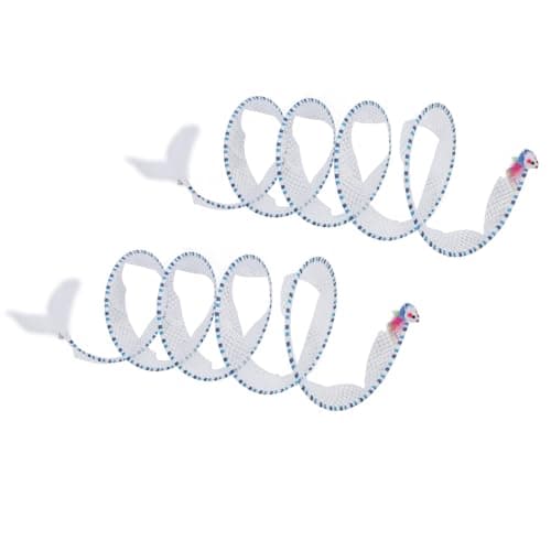 Interactive S- Shaped Elastic Pet Play Tunnel for Cats and Kittens