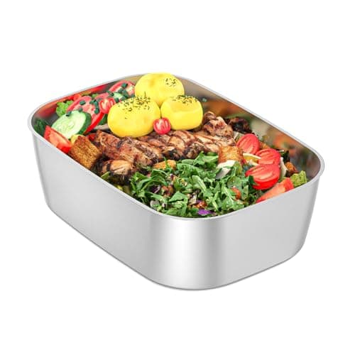 3-in-1 Electric Lunch Box for Adults - Portable Heated Lunch Box with 1.5L Stainless Steel Container for Office, Car, and Truck (110V, 24V, 12V) - Black/Grey — Silver