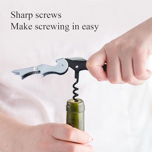 Stainless Steel 4PCS Wine Key Corkscrew with Foil Cutter