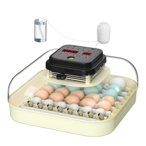 35 Egg Incubator with Automatic Turning & Humidity Control for Chickens, Quail, Ducks