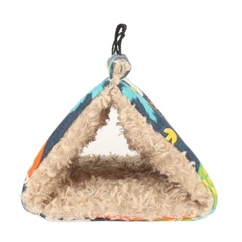 Zerodis Triangular Hammock Bed for Parakeets, Cockatiels & Budgies