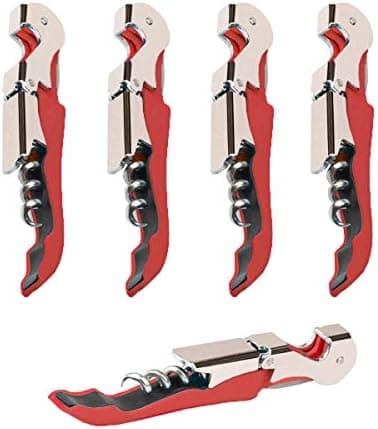 Kit-Home Professional Waiter Corkscrew Wine Openers Set (4 PCS),Upgraded with Heavy Duty Stainless Steel Hinges Wine Key for Restaurant Waiters, Sommelier, Bartenders