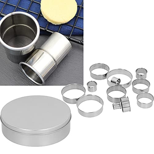 Stainless Steel 12PC Circle Punching Cutting Tools for Dough & Clay