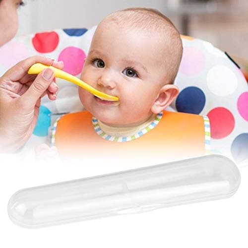 Food Grade Children's Stainless Cutlery Set with Silicone Spoon and Portable Case