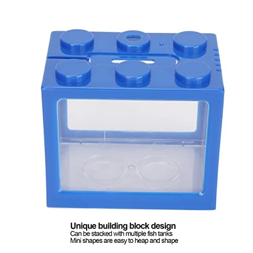Mini Betta Fish Cube Decoration with LED Lighting for Desk