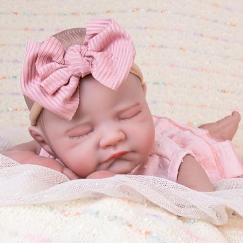 Aori Realistic 20 Inch Newborn Baby Girl Doll with Poseable Limbs & Feeding Kit