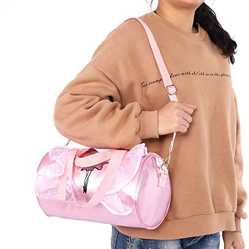 Ballet Princess Dance Bag for Girls with Lace - Crossbody Handbag