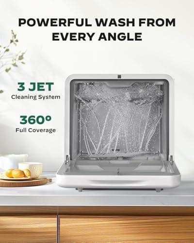 Silonn Portable Mini Dishwasher with 5L Tank for Apartments/RVs
