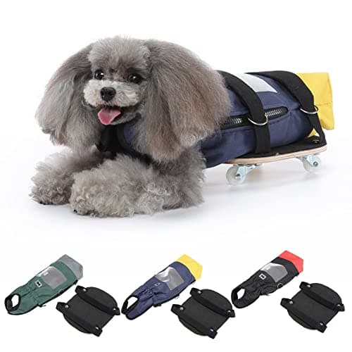 Comfortable Dog Scooter Wheelchair for Leg-Paralyzed Pets Protecting Chest During Indoor and Outdoor Walks