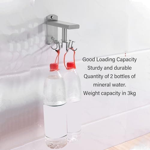 8-Hook Rotating Kitchen Utensil Organizer Wall Mount Rack