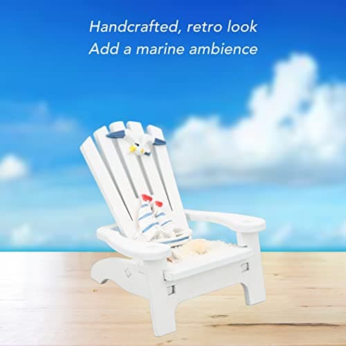 Zerodis Mini Adirondack Beach Chair Ornaments for Coastal Home Decor