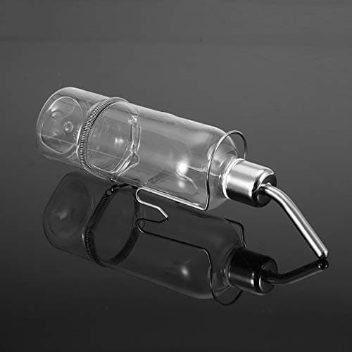 Automatic Pet Parrot Water Feeder with Stainless Steel Ball Nipple Cage