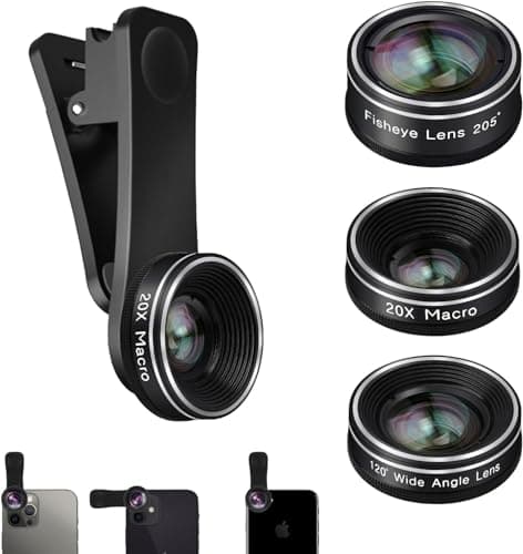 Phone Camera Lens Kit for iPhone Samsung Android Smartphone