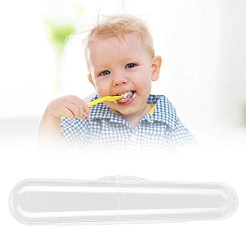 Food Grade Children's Stainless Cutlery Set with Silicone Spoon and Portable Case