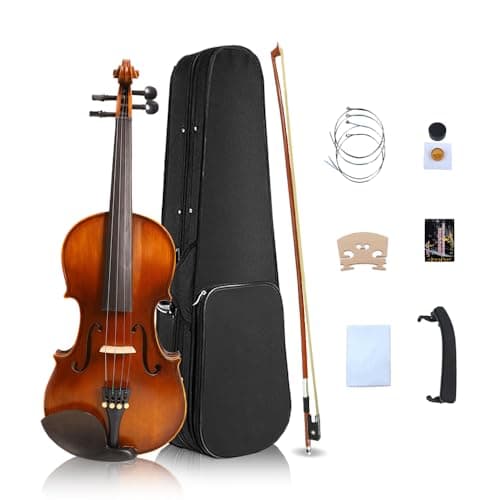 Ebony-fitted maple spruce violins for 3-5 year olds