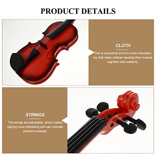 Antique Vaguelly Plastic Violin & Ukulele Kids Musical Toy