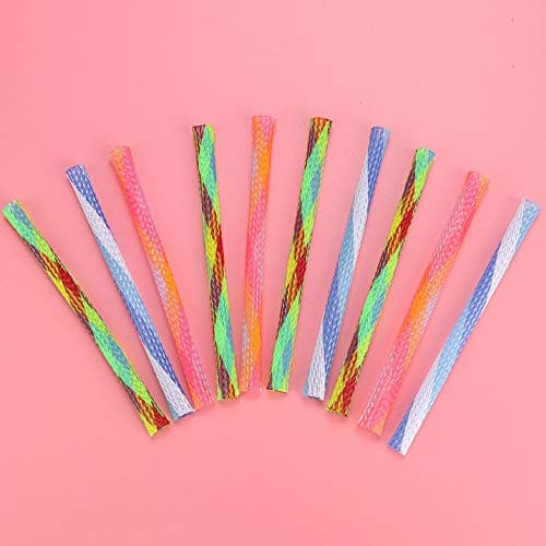 Zerodis 10Pcs Interactive Colorful Spring Cat Toys