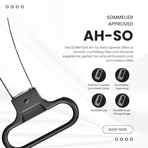 Sommelier ApprovedAh-So Wine Opener with Corkscrew - Easy Cork Removal, Crumb-Free