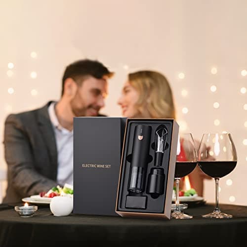 Rechargeable Cordless Electric Wine Opener with Aerator & Foil Cutter