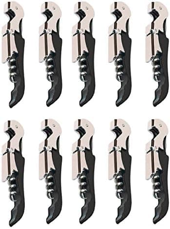 Kit-Home Professional Waiter Corkscrew Wine Openers Set (4 PCS),Upgraded with Heavy Duty Stainless Steel Hinges Wine Key for Restaurant Waiters, Sommelier, Bartenders