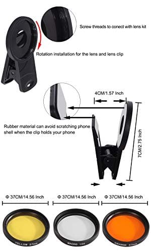 Coral Lens Filter Kits for Phones by Aquarium Choice