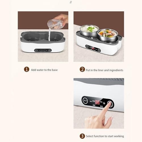 Electric Lunch Box Food Heater for School and Office Travel