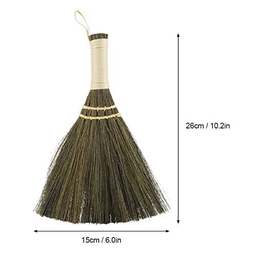 Small Handheld Straw Broom for Dust Cleaning