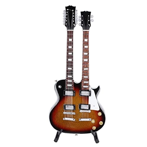 Zerodis Miniature Guitar 18cm Mini Replica Model for Dollhouse Accessories