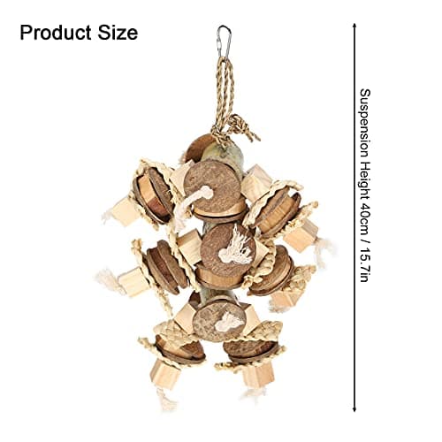 Parrot Chewing Toy: Coconut Beak Grinding Blocks for Cage Play