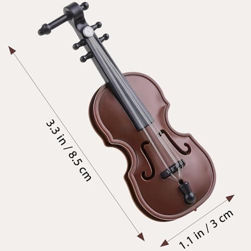 Miniature Violin Set - 20 Mini Musical Instruments for Fairy Gardens and Collectors