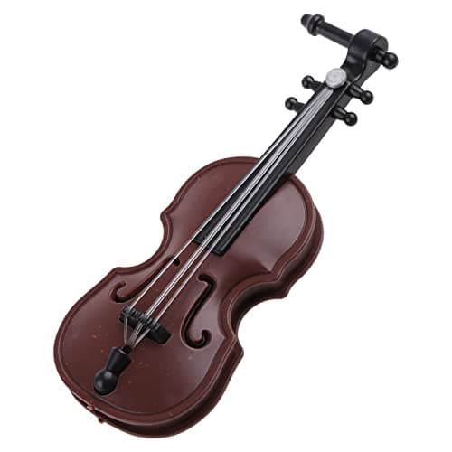 Mini Violin Ornament With Stand for Home Office Decoration