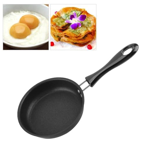 Zerodis Mini Frying Pan, Ergonomic Handle, Fast Heating, Lightweight Cooking Pan