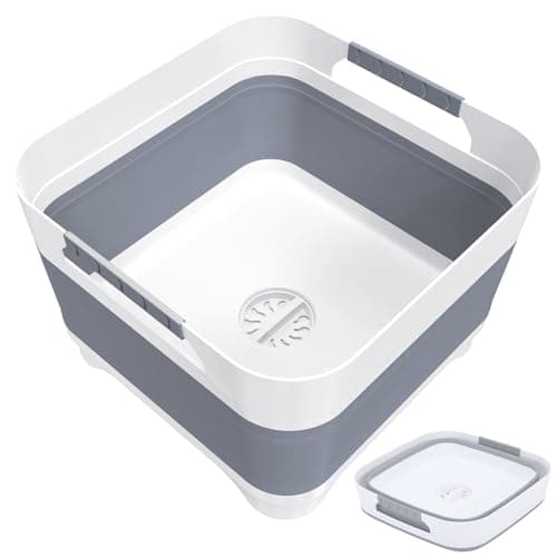 Sturdy Foldable Wash Basin for Baby Bottles, Versatile Kitchen, RV, Outdoor Sink