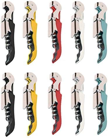 Kit-Home Professional Waiter Corkscrew Wine Openers Set (4 PCS),Upgraded with Heavy Duty Stainless Steel Hinges Wine Key for Restaurant Waiters, Sommelier, Bartenders