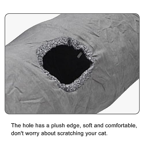 Collapsible Cat Play Tube Tunnel with Peepholes & Bubble Ball