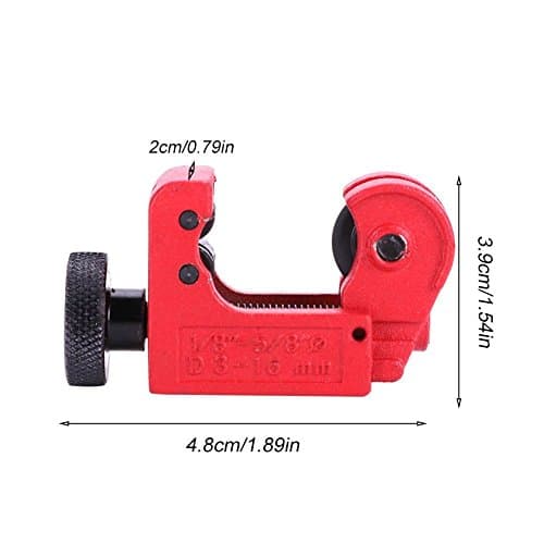 Zerodis Mini Pipe & Tube Cutter for 3-16mm Copper Brass Aluminum PVC Pipes